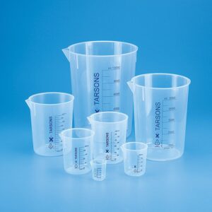 VASO (BEAKER) DE PLASTICO PP FORMA BAJA DE 100 ML COD 421020 TARSONS