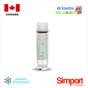CRIOVIAL DE POLIPROPILENO GRADUADO ESTERIL DE 2 ML COD T301-2 BOLSA X 100 SIMPORT