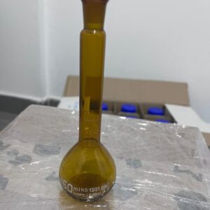 FIOLA DE VIDRIO AMBAR CON TAPA DE PP DE 50 ML EUROLAB