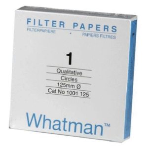 PAPEL FILTRO NRO 1 DE 125 MM CAJA X 100 UND WHATMAN